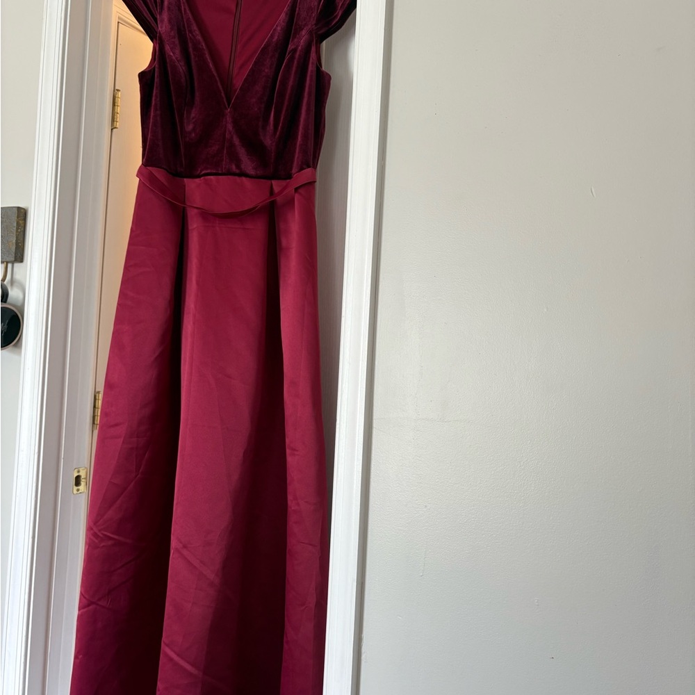 Ever Pretty Burgundy Wedding Dress